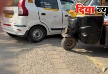 साबे गाव रस्त्यावरील धोकादायक गतिरोधक काढून नवीन गतिरोधक तयार करा – नगरसेवक अँड आदेश भगत यांची मागणी