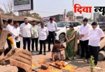 देसाई-पडलेकरांना दिलासा; ५०० mm व्यासाच्या नवीन जलवाहिनीच्या कामाचा देसाई नाका येथे शुभारंभ