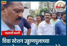 दिवा स्टेशन उड्डाणपुलाच्या मंद गती कामावरून भाजप नेते विजय भोईर पालिका अधिकाऱ्यांवर संतापले; ‘बिल्डिंगा का पाडल्या?’ असा थेट सवाल