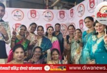 दिव्यात भव्य नवरात्रोत्सवात ‘होम मिनिस्टर’चा रंग; महिलांचा सन्मान, पैठणीचा खेळ रंगला!